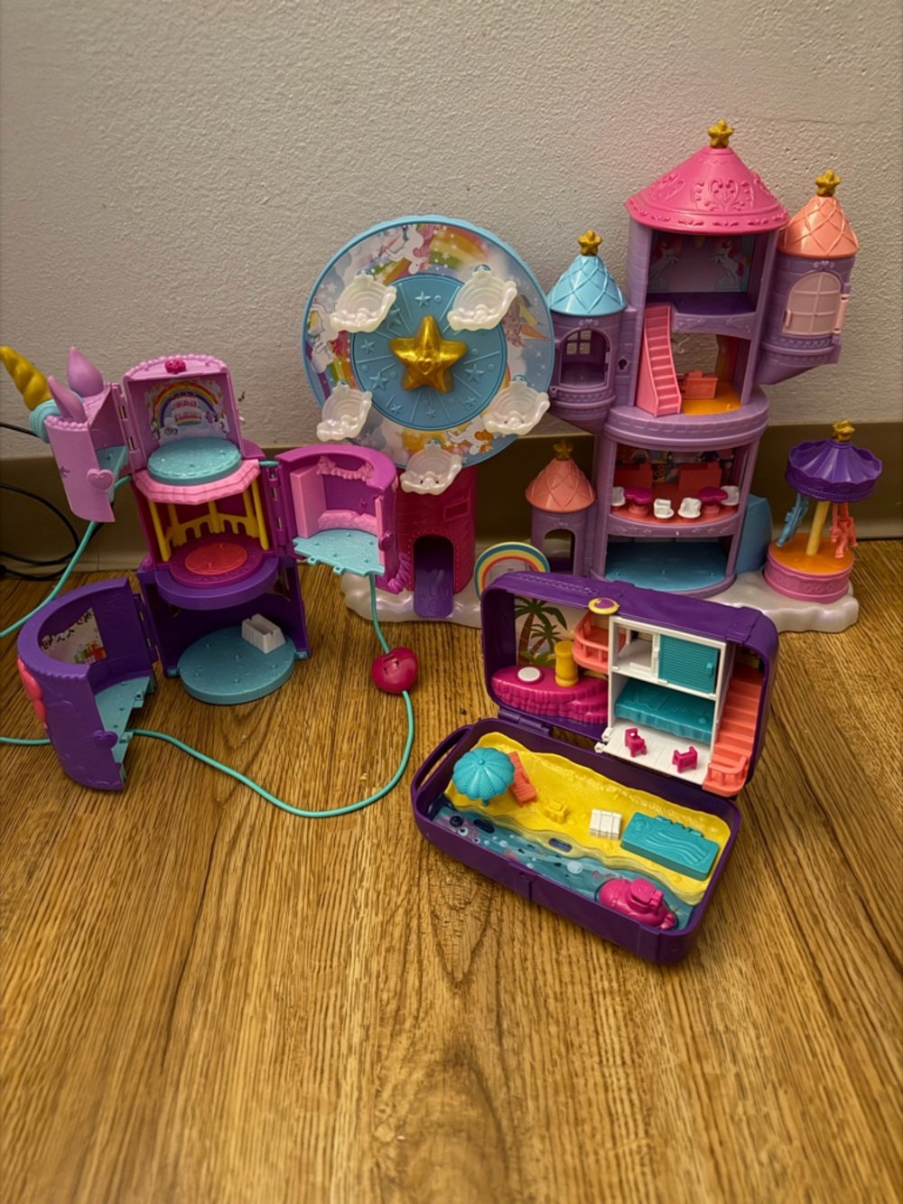 Princess Castle Playset with Star Wheel - Pink & Purple Kids Playset